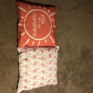 Throw pillows